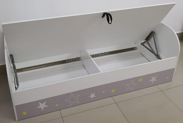 Фото Кровать детская Трио КРП-01 (СМ 80х186) с подъемным механизмом от производителя Мебелони в Севастополе по цене 16 180 ₽