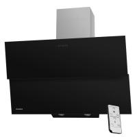 Вытяжка наклонная Plym 90 (896х410хh835(1115)) (Материал Металл/Стекло , Цвет Металлик/Черный) в Севастополе от производителя 