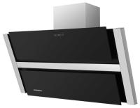 Вытяжка наклонная Ravensbourne 90 (896х243хh775(1055)) (Материал Металл/Стекло , Цвет Металлик/Черный) в Севастополе от производителя 