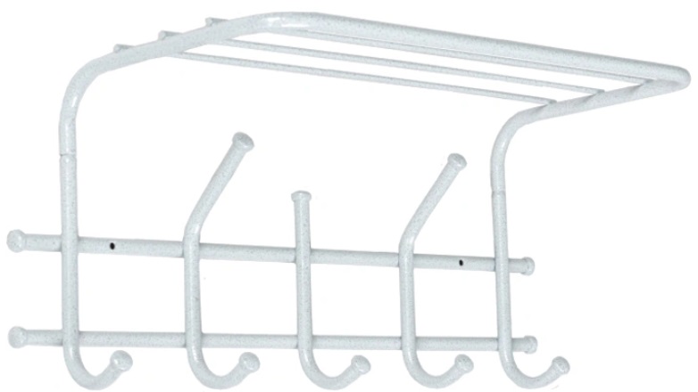 Фото Вешалка с полкой Эра 5 от производителя Завод металлических изделий в Севастополе по цене 570 ₽