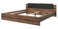 Кровать двуспальная Indira typ 32 (СМ 180х200) без основания ( 180х200 , ЛДСП/стекло , дуб monastery-черный , без подъемного мех. , без ящиков , без матраса (Helvetia) ) в Севастополе от производителя в интернет магазине Планета Комфорта Кровать двуспальная Indira typ 32 (СМ 180х200) без основания ( 180х200 , ЛДСП/стекло , дуб monastery-черный , без подъемного мех. , без ящиков , без матраса (Helvetia) ) в Севастополе от производителя