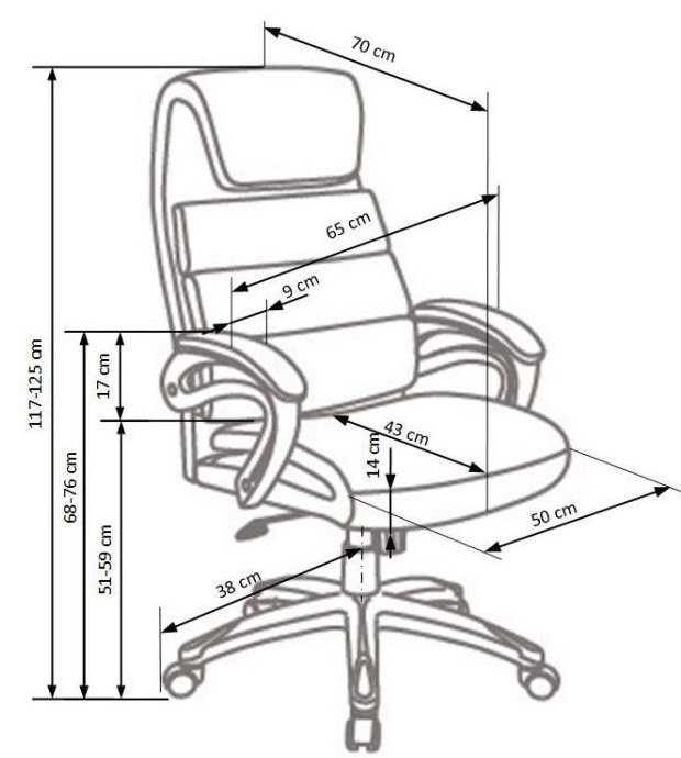 Фото Кресло для руководителя Halmar Sidney от производителя Halmar  в Севастополе по цене 33 780 ₽