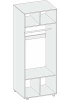 Фото shkafy-platyanye шкаф аллегро вар.№4 (90) экокожа двухдверный производитель Диал