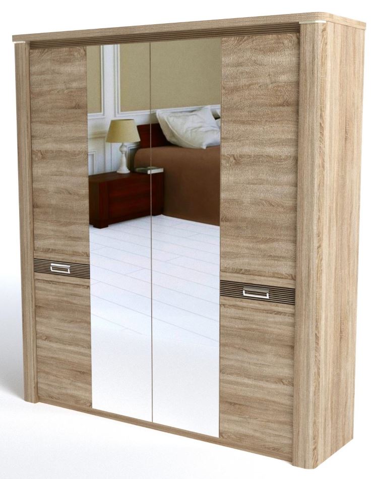 Фото Шкаф Магнолия (205) четырехдверный от производителя СБК в Севастополе по цене 43 150 ₽