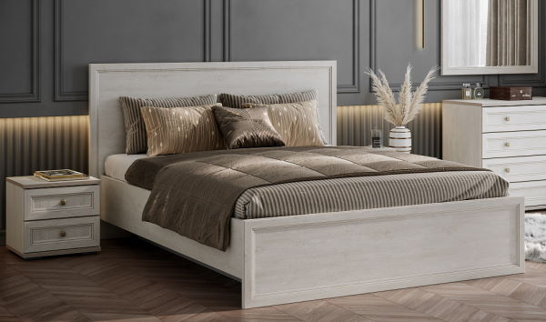 Фото Кровать двуспальная Александрия КР-101 (СМ 180х200) без основания от производителя SV-мебель в Севастополе по цене 27 440 ₽