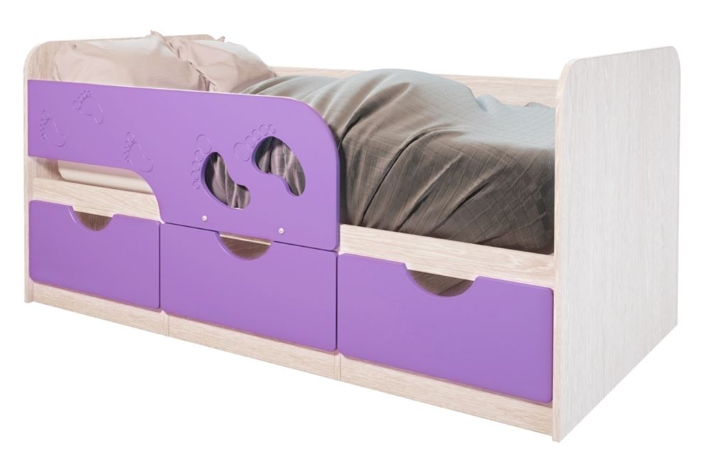 Фото Кровать детская Минима Лего (СМ 80х160) от производителя Мебелони в Севастополе по цене 13 530 ₽