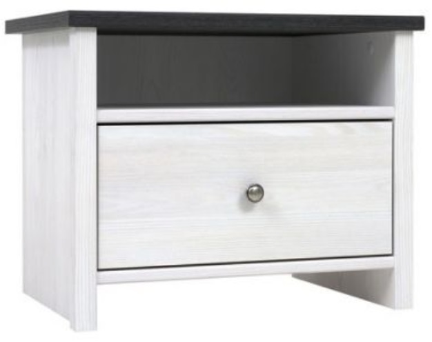 Фото Тумба прикроватная Порто KOM1S/50 от производителя Black Red White (БРВ) в Севастополе по цене 5 960 ₽