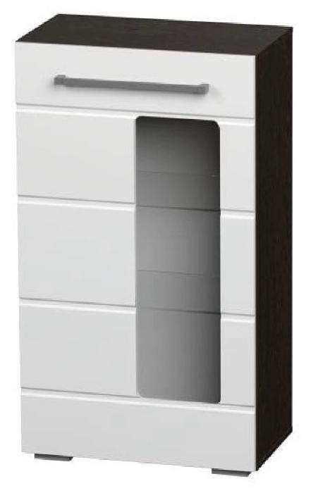 Пенал Милан ШК-17 (венге, белый глянец (БТС) )