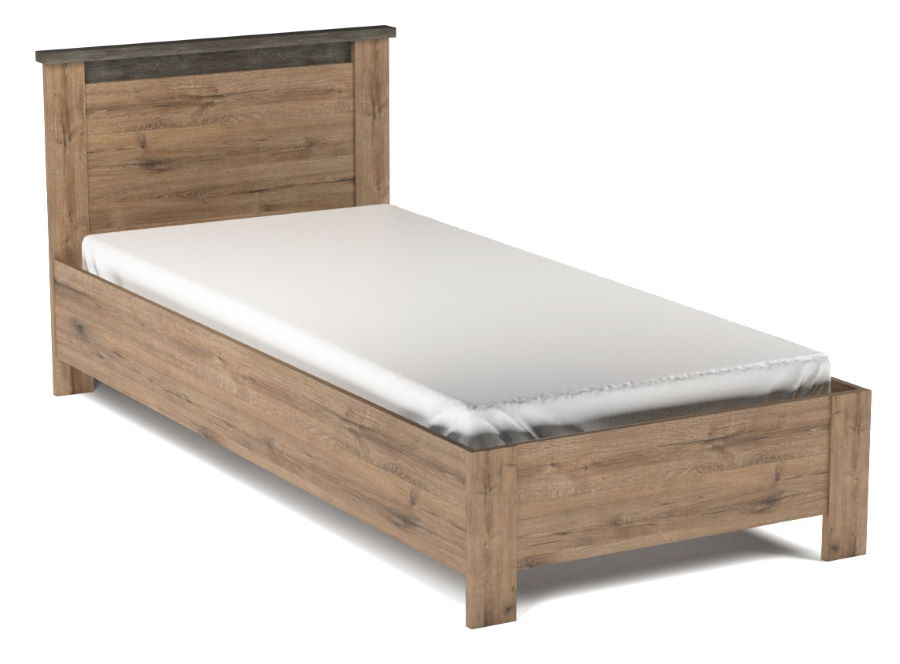 Фото Кровать односпальная Денвер (СМ 90х200) без основания от производителя СБК в Севастополе по цене 10&nbsp;560 ₽