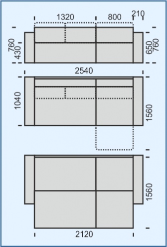 Фото Диван угловой Тай Г-образный от производителя НТКО в Севастополе по цене 67 550 ₽