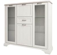 Фото shkafy-dlya-ofisa шкаф с витриной 2v2d1s монако (monako) производитель Анрэкс