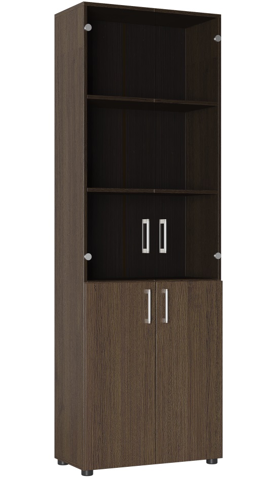 Фото Шкаф со стеклом Офис ОФ-303К от производителя Компасс в Севастополе по цене 16 360 ₽