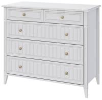 Комод Мэгги (5 ящ) (белый снег-лак белый (Браво-мебель) ) в Севастополе от производителя 