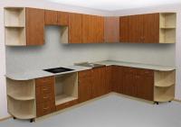 Фото kukhni-individualnogo-izgotovleniya кухня на заказ угловая (фасад лдсп) производитель ПК Кухни