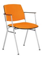 Фото stulya-ofisnye стул для посетителя айсит (isit) arm (хром) производитель Новый стиль