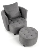 Фото Комплект Halmar Hampton (кресло для отдыха + подставка для ног) от производителя Halmar  в Севастополе по цене 48&nbsp;790 ₽