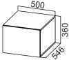 Фото Кухня Стайл шкаф навесной ШГ500г (36) от производителя  в Севастополе по цене 4&nbsp;700 ₽