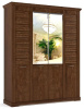 Шкаф Кантри (186) четырехдверный (орех рибек, орех рибек,(СБК))