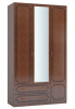 Фото Шкаф Лакированный ШР-3 (123) с зеркалом трехдверный от производителя Браво-мебель в Севастополе по цене 36&nbsp;530 ₽