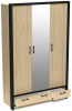 Фото Шкаф Бостон (135) трехдверный (1 зеркало) от производителя СБК в Севастополе по цене 27&nbsp;200 ₽