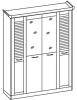 Фото Шкаф Прованс (182) четырехдверный от производителя Ставрополь Мебель в Севастополе по цене 22&nbsp;350 ₽